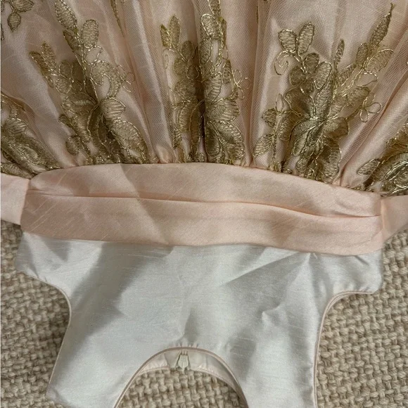 Jane Copeland Girl’s Dress Pink and Gold and Cream 3T - Picture 7 of 8